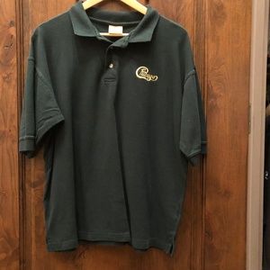 Green cotton "Chicago the band" golf shirt
